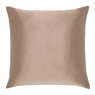 Taie d'oreiller en soie taupe Chillsilk